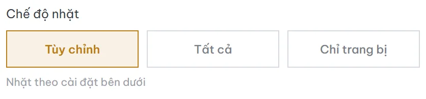 Chế độ nhặt
