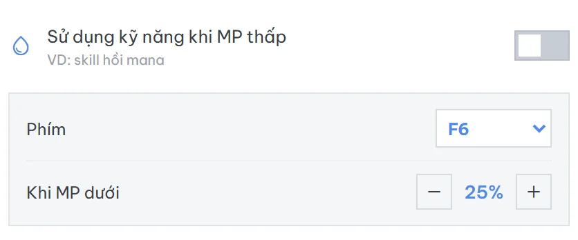 Kỹ năng khi MP thấp