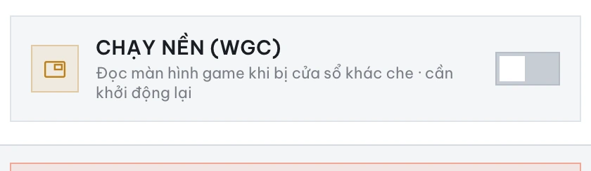 Chạy nền (WGC)